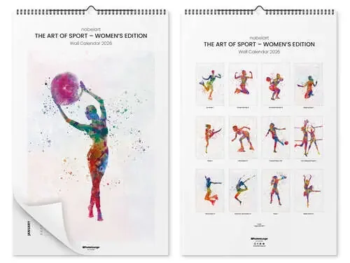 Nobelart Calendar – The Art Of Sport – Women‘s Edition 2026 de nobelart