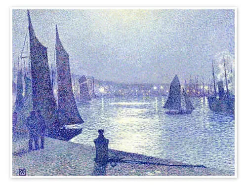 Noche de luna en Boulogne-sur-Mer de Theo van Rysselberghe ARTOTHEK