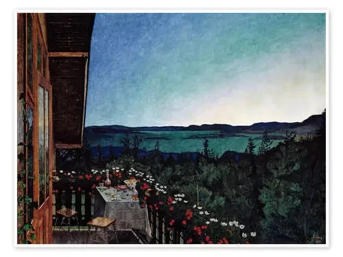 Noche de verano de Harald Oscar Sohlberg Heritage Images