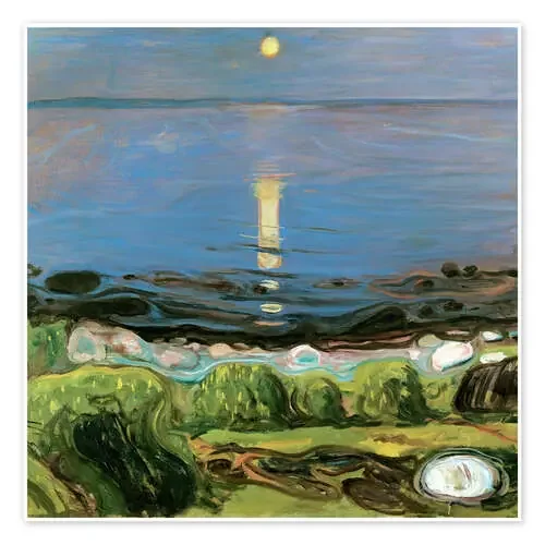 Noche de verano en la playa de Edvard Munch Master Collection