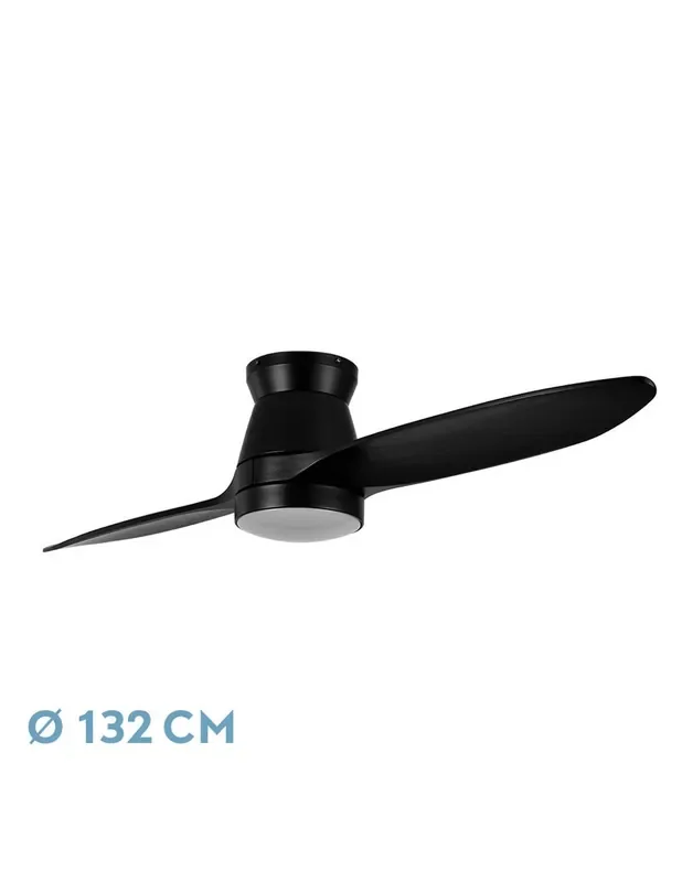 Nordic Ventilador 2 Aspas Negro Motor DC