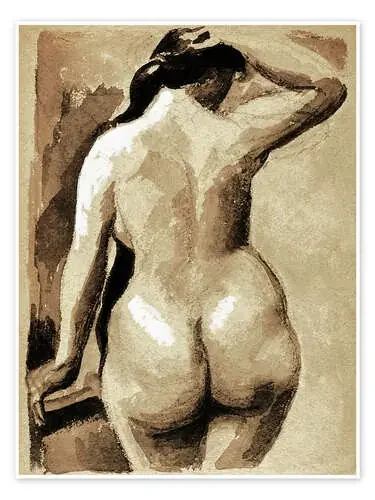 Nude Female Portrait de Carl Newman Nook Vintage Archive