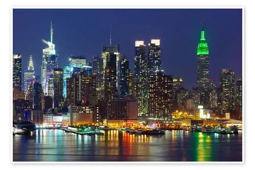 Nueva York por la noche y el río Hudson Editors Choice