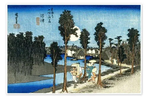 Numazu Station 12 de Utagawa Hiroshige akg-images