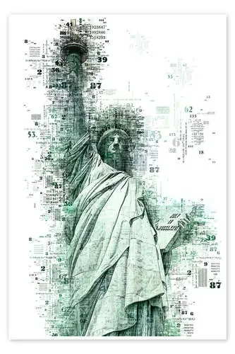 Numbers – NYC Statue of Liberty de Philippe HUGONNARD