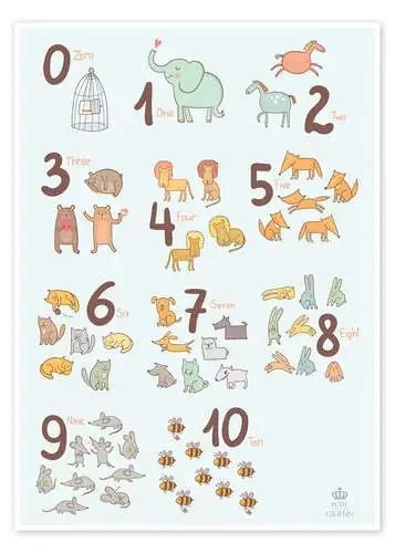 Número con animales de Petit Griffin