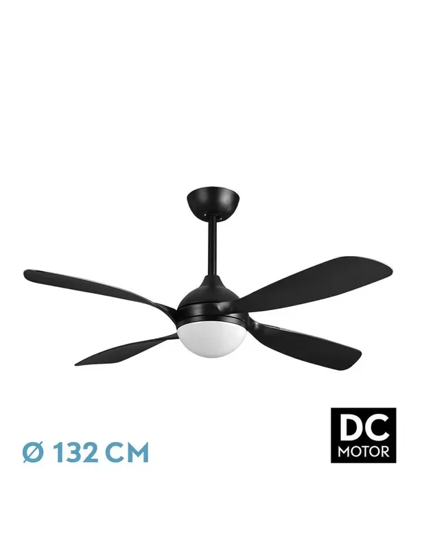 Oferta Lámpara Ventilador Livorno Negro