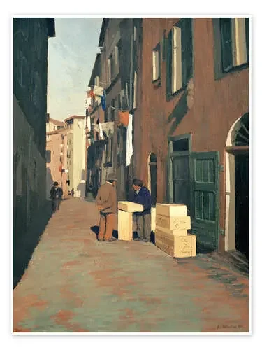 Old Street in Nice de Félix Édouard Vallotton akg-images