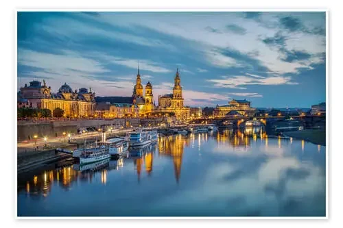 Old Town Dresden at night de Sabine Wagner