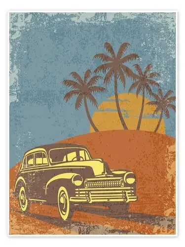Oldtimer at sunset Editors Choice