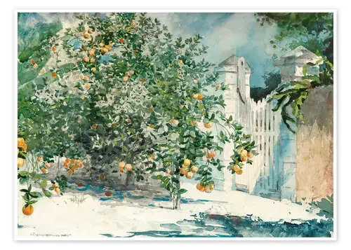 Orange Trees and Gate de Winslow Homer Master Collection