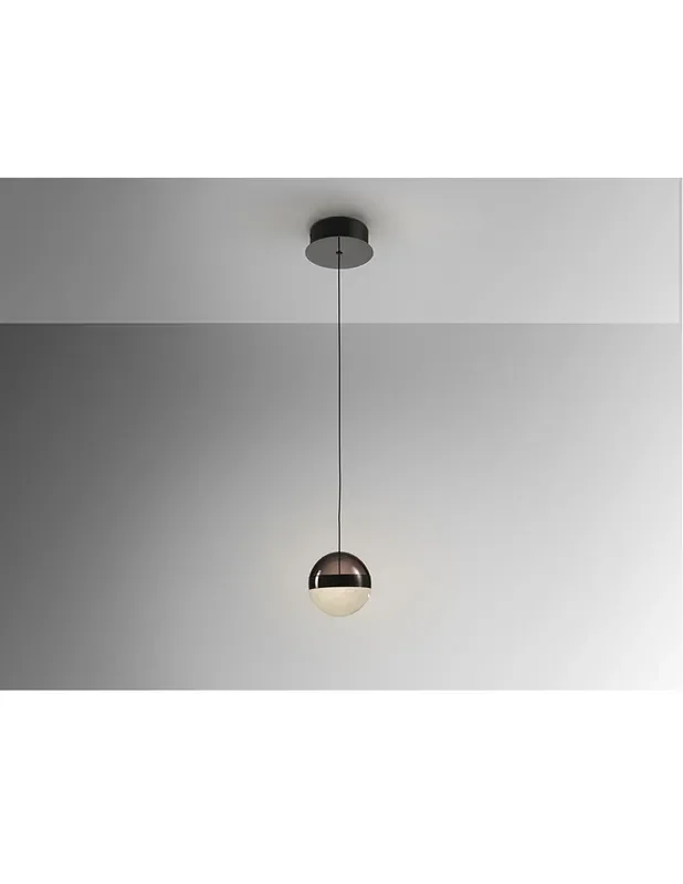 Orbes Lámpara Schuller Cromo Negro 12 CM