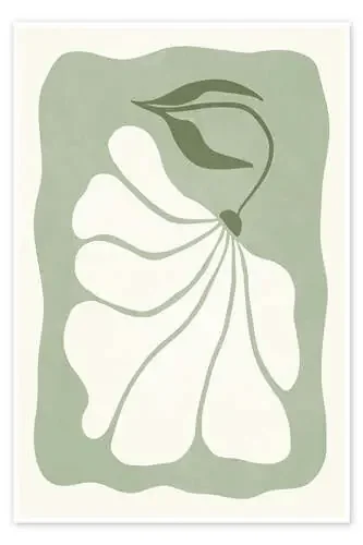 Organic Green Florals I de Olga Telnova