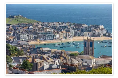 Overlooking St. Yves in Cornwall, Engalnd) de Christian Müringer