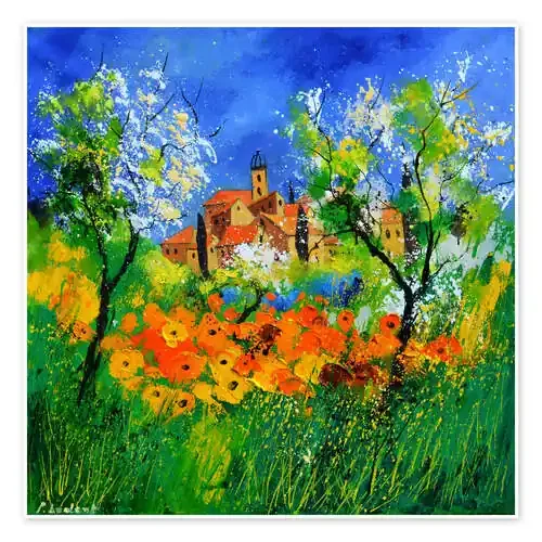 Paisaje con pueblo de Pol Ledent