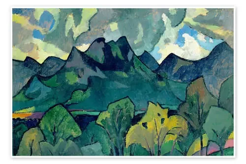 paisaje de montaña bávara en Brannenburg de Erbslöh Adolf akg-images