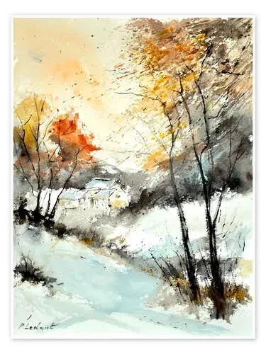 Paisaje invernal de Pol Ledent