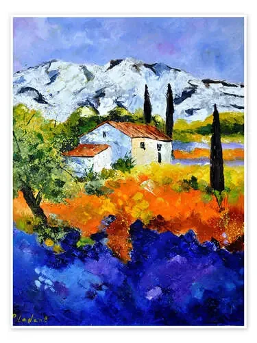 Paisaje montañoso en la Provenza de Pol Ledent
