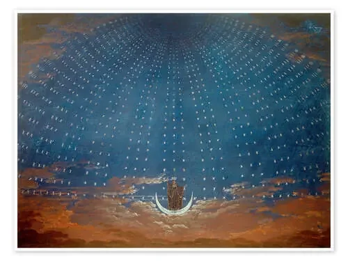 Palace of the Queen of the Night, Die Zauberflöte, 1815 de Karl Friedrich Schinkel akg-images