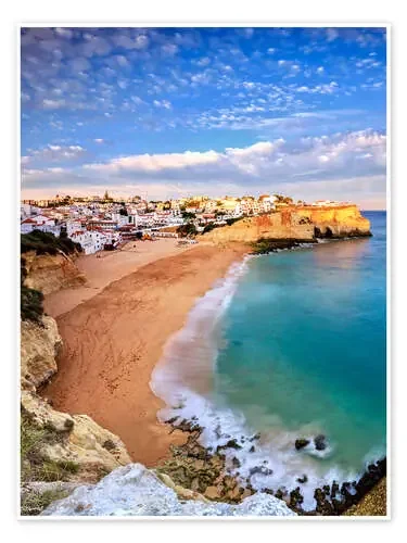 Panoramic of Carvoeiro at sunset, Algarve, Portugal de Roberto Sysa Moiola