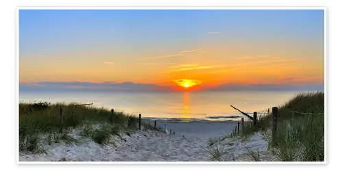Panorámica del atardecer en la playa de FineArt Panorama