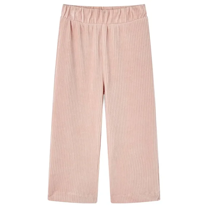 Pantalón infantil pana rosa claro 116 (2)