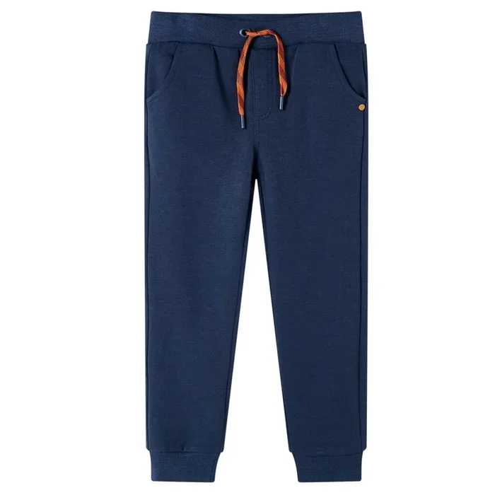 Pantalones de chándal infantiles azul marino mélange 116