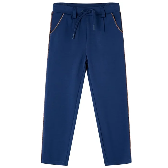Pantalones infantiles con cordón azul marino 116 (3)