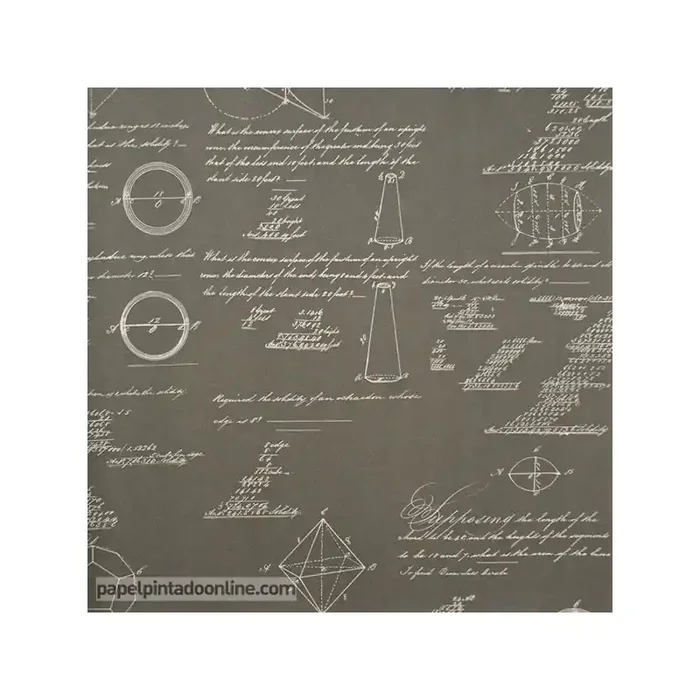 Papel pintado NAVIGATOR PYTHAGORAS CHARCOAL