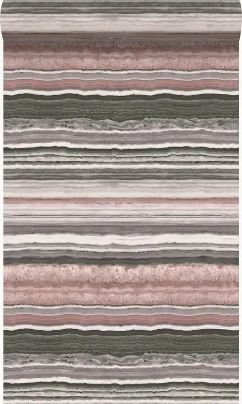 papel pintado piedra de mármol en capas rosa cuarzo de Origin Wallcoverings – 337237