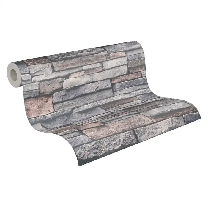 papel pintado piedra gris y beige crema de A.S. Création – AS-388132