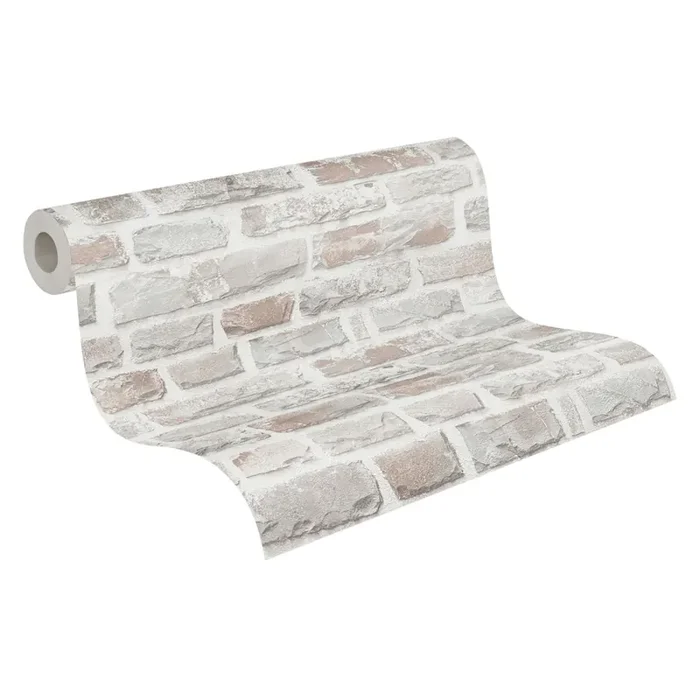 papel pintado piedra gris y blanco de A.S. Création – AS-386371