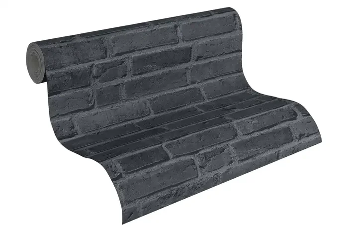 papel pintado piedra negro y gris de A.S. Création – AS-942833