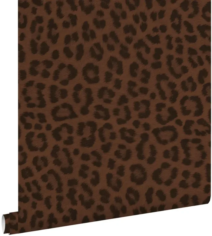papel pintado piel de leopardo marrón de ESTAhome – 131436