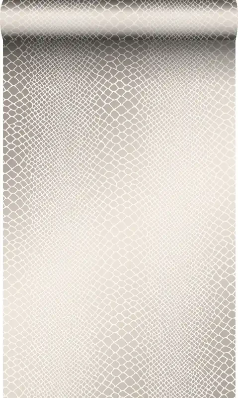 papel pintado piel de serpiente beige de Origin Wallcoverings – 347339