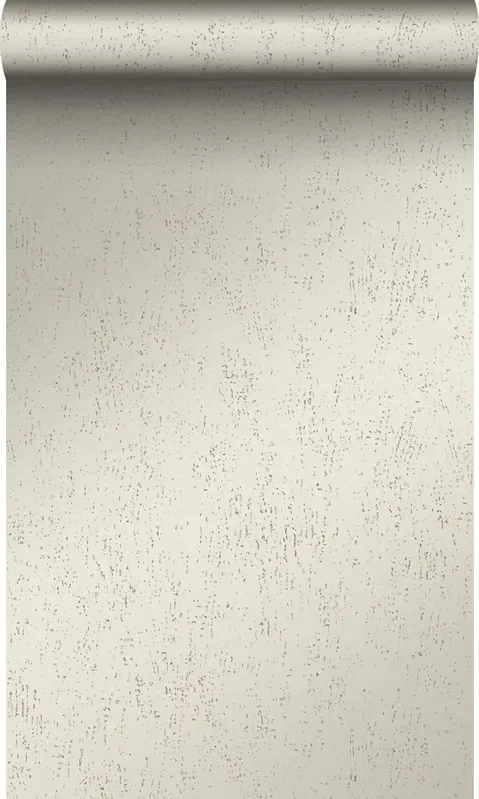 papel pintado placa de metal corroída desgastada, alterada y resistida plata cálido de Origin Wallcoverings – 347612