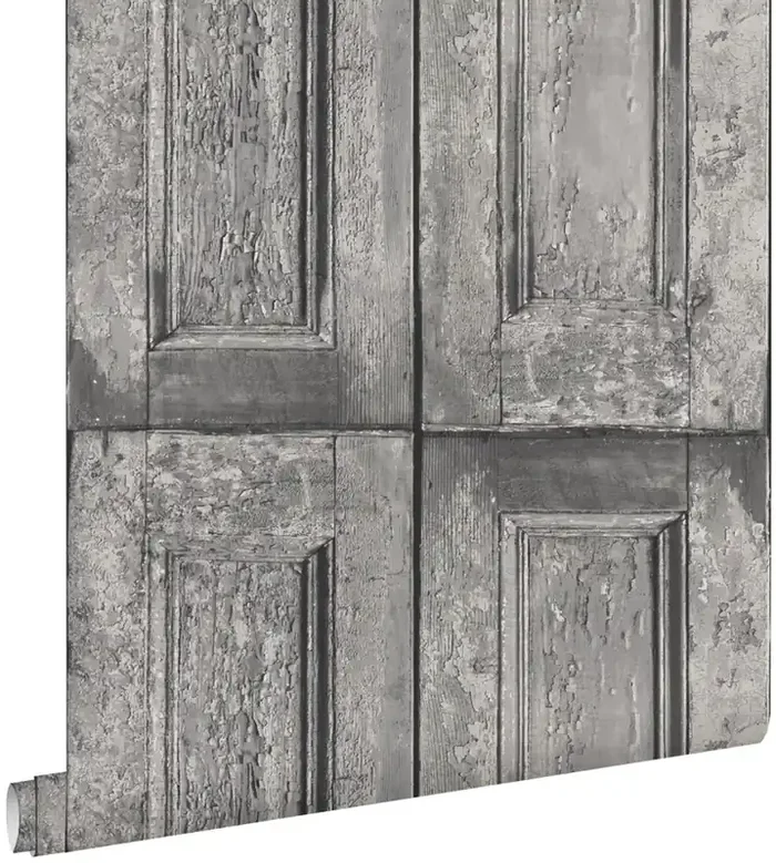 papel pintado puertas de paneles gris de ESTAhome – 138209