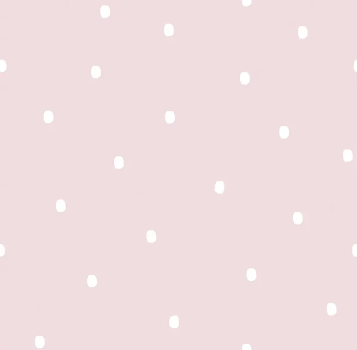 papel pintado puntos lunares rosa suave y blanco de Sanders & Sanders – 640466