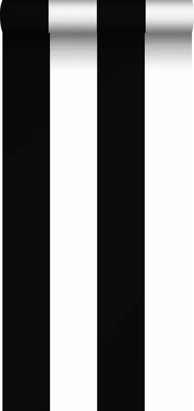 papel pintado raya ancha negro y blanco de Sanders & Sanders – 935221