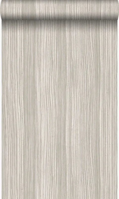 papel pintado rayado marrón claro brillante de Origin Wallcoverings – 347350