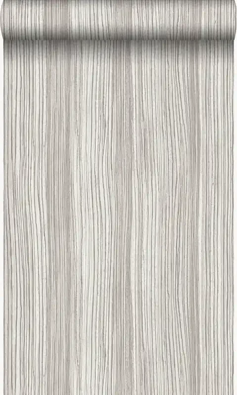 papel pintado rayado marrón claro de Origin Wallcoverings – 347237