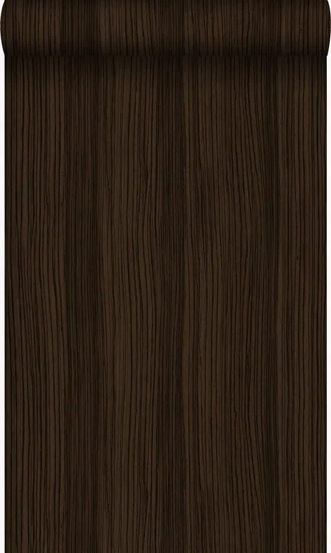 papel pintado rayado marrón oscuro de Origin Wallcoverings – 347238