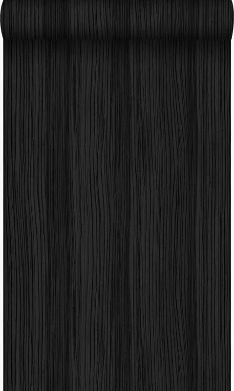 papel pintado rayado negro de Origin Wallcoverings – 347240
