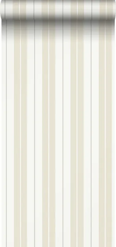 papel pintado rayas amarillo y beige de Sanders & Sanders – 640693