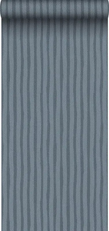 papel pintado rayas azul agrisado de Sanders & Sanders – 640549