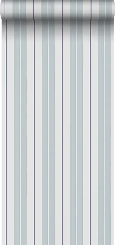 papel pintado rayas azul claro y gris de Sanders & Sanders – 640697