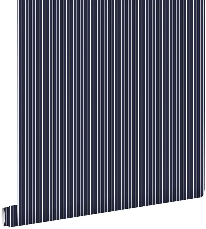 papel pintado rayas azul marino de ESTAhome – 136445
