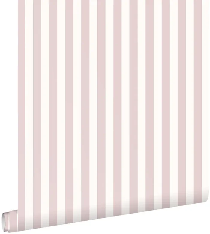 papel pintado rayas morado claro y blanco de ESTAhome – 130952
