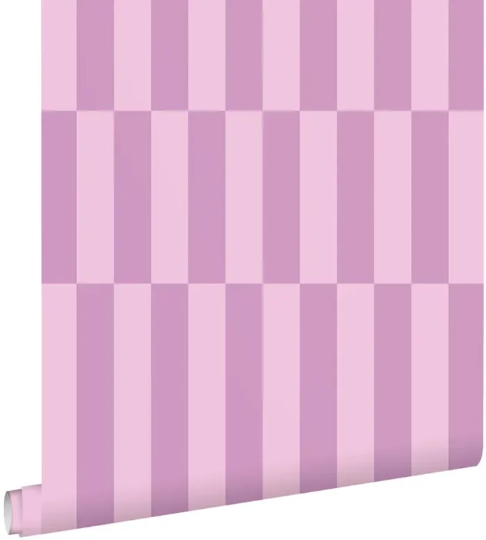 papel pintado rayas morado de ESTAhome – 131422