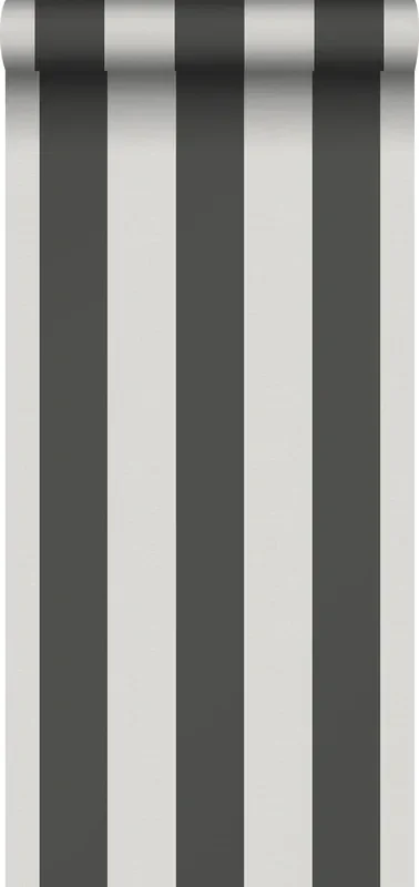 papel pintado rayas negro y gris de Sanders & Sanders – 640688